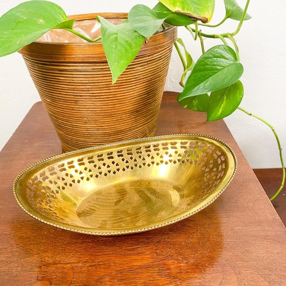 Vintage Midcentury Modern Brass Bowl